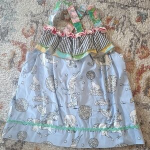 Matilda Jane Wonderful Parade Judy & Ethel Ruffle Tank Top Size 6